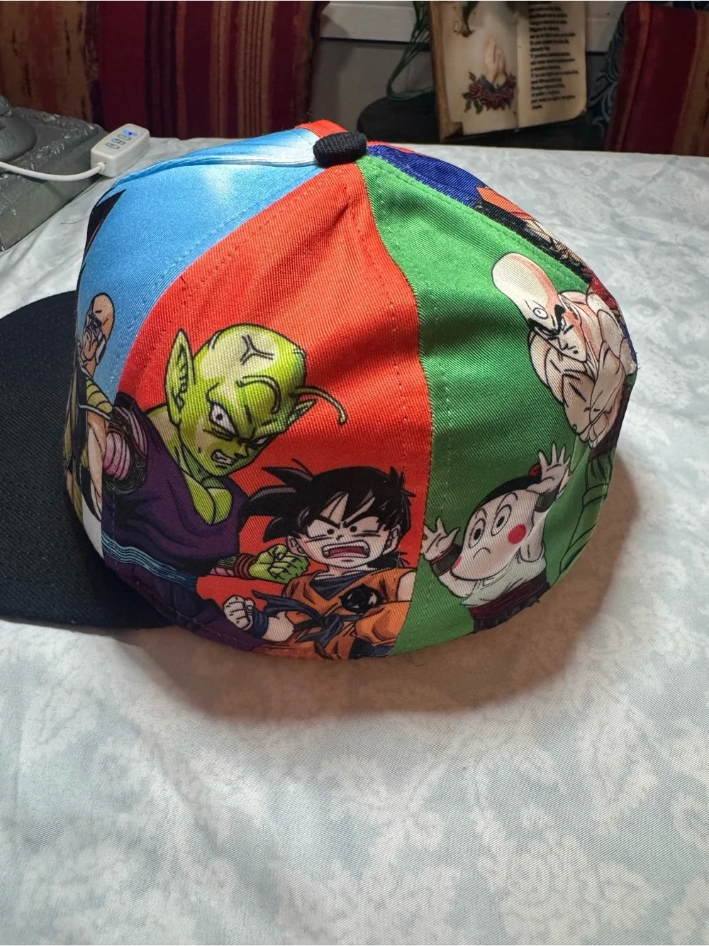 Anime Warrior Kids Snapback Hat - Black & Blue